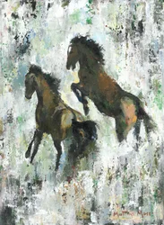 Wild Horses Galloping