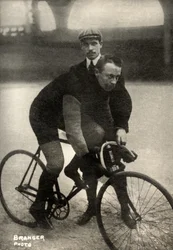 Portrait of the Belgian cyclist Julian Van Der Born