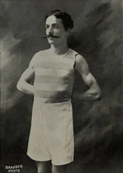 Portrait of the French runner Louis De Fleurac