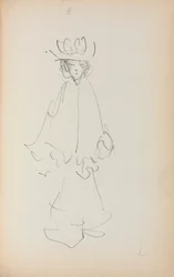 Italian Sketchbook: Standing Woman page 147, 1898-1899