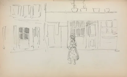 Italian Sketchbook: Street Scene with a Girl
