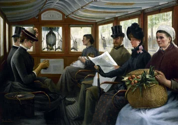 In the Omnibus, ca. 1885