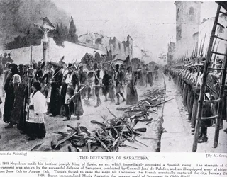 The Defenders of Saragossa, illustration from 