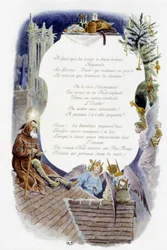 December “La Chanson du mois” by Jérôme Doucet, illustration - Maurice Leloir, ed. Reims 1904. L. Michaud