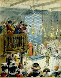 A Ball at the Court of King Louis XIII with Queen Marie de Medicis and Cardinal Richelieu