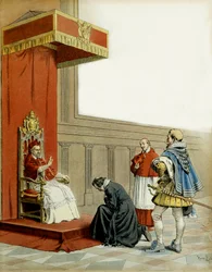 Presentation of Abbe Armand de Cardinal de Richelieu