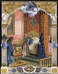 Presented by his housekeeper, Madame de Ventadour