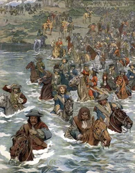 The Passage of the Rhine (12 June 1672) by the troops of Louis XIV known as the Sun King