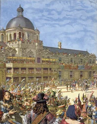 The Royal Carrousel, Given in 1662, in Front of the Palais des Tuileries in Paris under Louis XIV, known as the Sun King