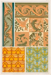 Designs for Wallpaper Borders and Ceramic Tiles