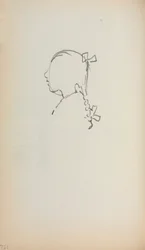 Italian Sketchbook: Head of a Girl in Profile (page 152)