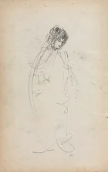 Italian Sketchbook: Standing Woman (page 1)