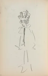 Italian Sketchbook: Standing Woman 3/4 View (page 126)