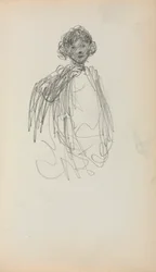Italian Sketchbook: Woman, Waist Length (page 217)