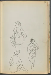 Sketchbook - The Granite Shore Hotel, Rockport, page 063: Bathers