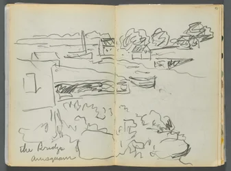 Sketchbook: The Granite Shore Hotel, Rockport, The Bridge, Annisquam (page 092 & 93)