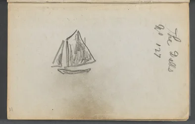 Sketchbook, The Dells, No. 127, page 001: Sailboat "The Dells"