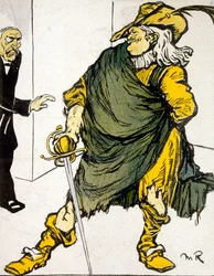 Caricature in The Butter Plate