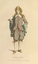 Costume for the role of Lubin, c.1868