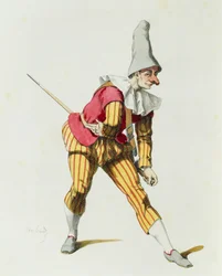 Giangurgolo in 1625, by Maurice Sand