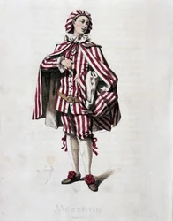 Portrait of Mezzetin (Scapin)