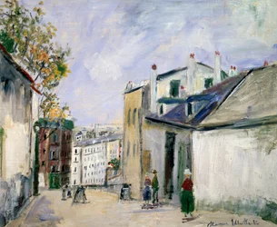 Street Scene in Montmartre, Paris
