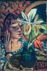 Woman with Orchid