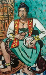 Woman with Snake (Snake Charmer)