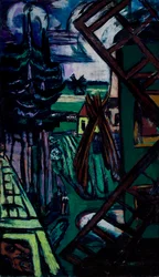 Large Laren Landscape with Windmill