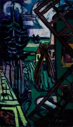 Large Laren Landscape with Windmill