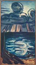 Sea with Large Cloud