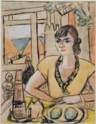 Portrait of Quappi in the Beach Café