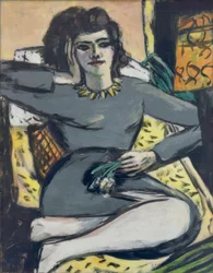 Resting Woman with Carnations, Portrait of Quappi