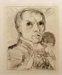 Self-Portrait with Stylus
