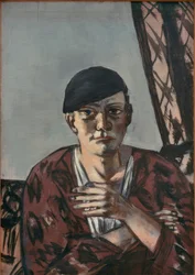 Self-Portrait with Black Cap
