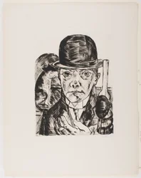 Self-Portrait in Bowler Hat