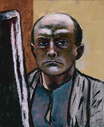 Self Portrait in Olive and Brown
