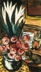 Still Life with Red Roses and Butchy