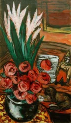Still Life with Red Roses and Butchy
