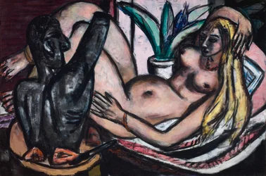 Studio (Female Nude and Sculpture)