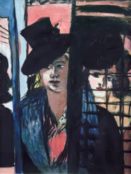 Two Women (in Glass Door)