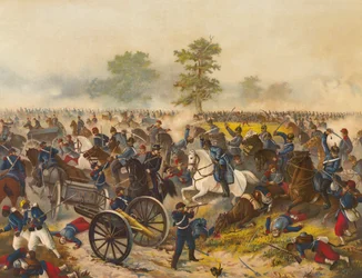 German Cavalry Attack at the Battle of Worth