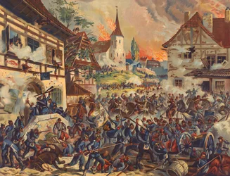 German Troops Attacking Saint-Privat-la-Montagne, Battle of Gravelotte
