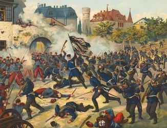 German Troops Storming Le Bourget