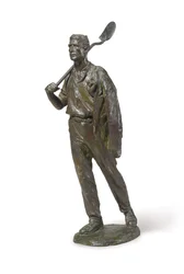 Laborer with Shovel and Coat