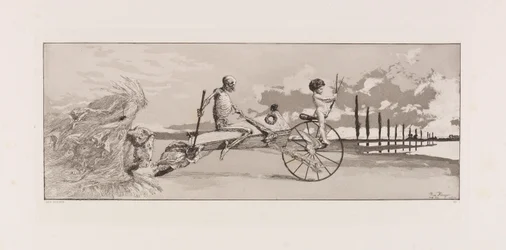 Cupid, Death and the Beyond, plate XII from Intermezzos, 1881