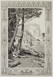 Cupid Finds Psyche, Plate 41 from the Series “Cupid and Psyche: Opus V”