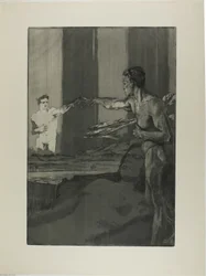Philosopher, plate three from One Death, Part II