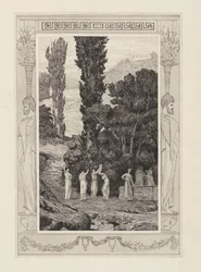 Psyche Wandering (Cupid and Psyche, Opus V, plate 28)