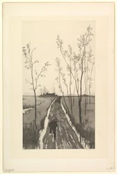 Pursuit, from the series Etched Sketches